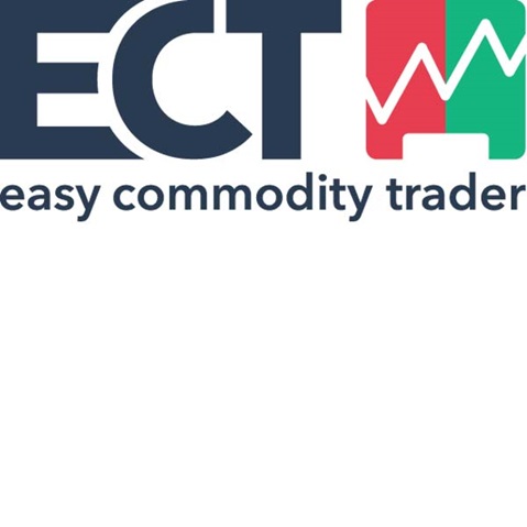 The ECT logo features the slogan 'easy commodity trader' and a graphic element with red and green lines.
