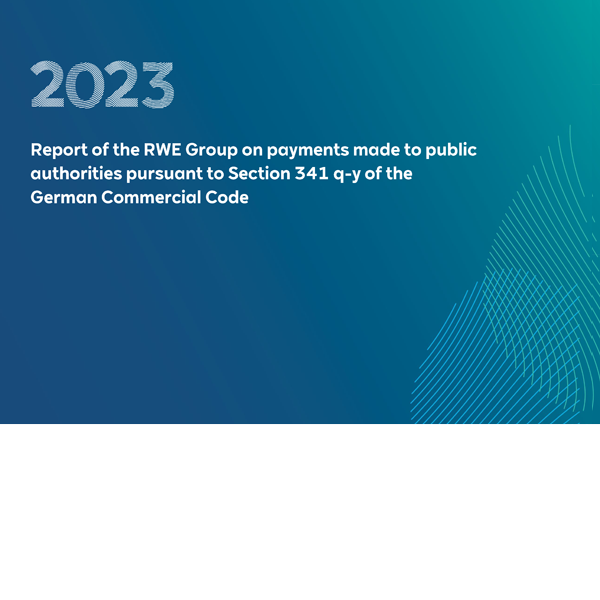 2023 RWE Group report on payments to public authorities under Section 341 q-y of the German Commercial Code.